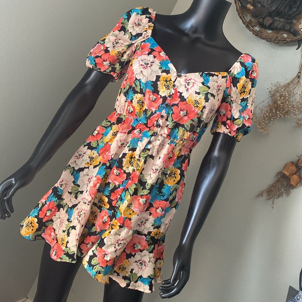 Zara Multicolor Floral Dress